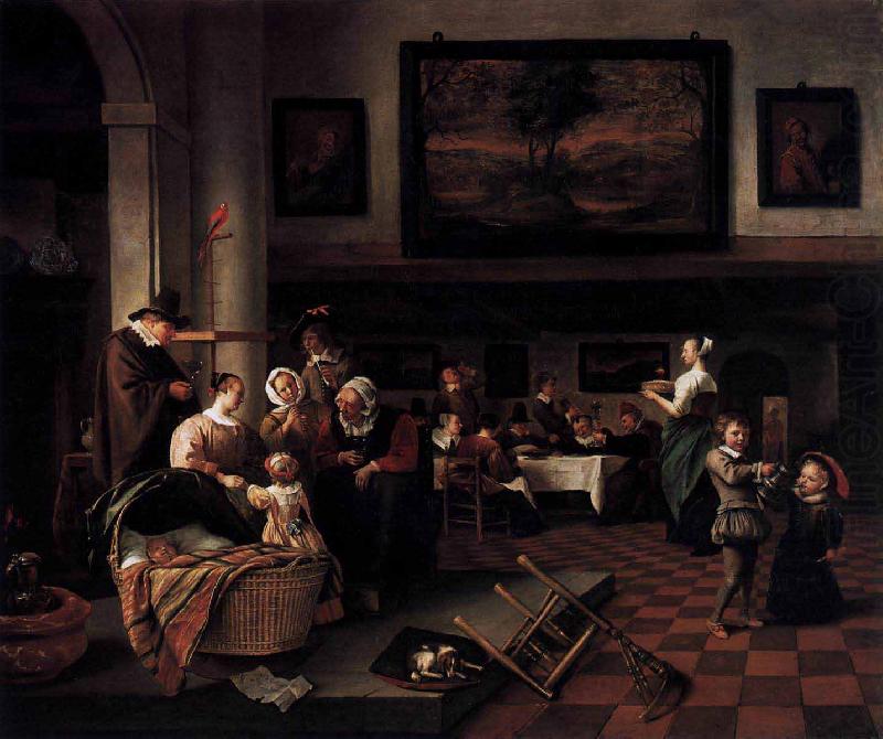 Jan Steen Baptism china oil painting image